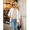 imageBlooming Jelly Womens Dressy Casual Tops Business Casual Cap Sleeve Work Blouses Chiffon V Neck Button Down ShirtsApricot