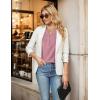 imageBlooming Jelly Womens Dressy Casual Tops Business Casual Cap Sleeve Work Blouses Chiffon V Neck Button Down ShirtsPink