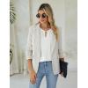 imageBlooming Jelly Womens Dressy Casual Tops Keyhole Business Work Blouses Pleated Puff Sleeve Summer ShirtsWhite