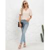 imageBlooming Jelly Women Dressy Casual Tops Business Work Blouses Summer Shirts Swiss Pot Puff Sleeve V Neck Outfits 2024Apricot