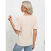 imageBlooming Jelly Women Dressy Casual Tops Business Work Blouses Summer Shirts Swiss Pot Puff Sleeve V Neck Outfits 2024Apricot