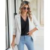 imageBlooming Jelly Women Dressy Casual Tops Business Work Blouses Summer Shirts Swiss Pot Puff Sleeve V Neck Outfits 2024Black