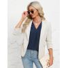 imageBlooming Jelly Women Dressy Casual Tops Business Work Blouses Summer Shirts Swiss Pot Puff Sleeve V Neck Outfits 2024Deep Blue