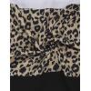 imageBlooming Jelly Womens Leopard Print Tops Short Sleeve Round Neck Casual T Shirts TeesColorblock