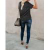 imageBlooming Jelly Womens Leopard Print Tops Short Sleeve Round Neck Casual T Shirts TeesLeopard 6