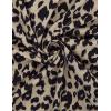 imageBlooming Jelly Womens Leopard Print Tops Short Sleeve Round Neck Casual T Shirts TeesLeopardv Neck