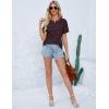 imageBlooming Jelly Womens Leopard Print Tops Short Sleeve Round Neck Casual T Shirts TeesRedleopard Print