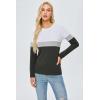 imageBlooming Jelly Womens Long Sleeve Tunic Tops Color Block Shirt Crewneck Casual Pullover Blouses Fall Outfits 2024White and Black