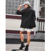 imageBlooming Jelly Women Oversized Sweatshirt Fleece Quarter Zip Pullover Casual Long Sleeve Tops Fall Outfits with PocketsBlack