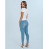 imageBlooming Jelly Women Summer Short Sleeve T Shirts Twist Front Casual Tops Slim Fit Trendy Tshirts Tee 2025White