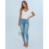 imageBlooming Jelly Women Summer Short Sleeve T Shirts Twist Front Casual Tops Slim Fit Trendy Tshirts Tee 2025White