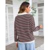 imageBlooming Jelly Womens Striped Sweatshirt Collared Cute Long Sleeve Tops Fall Fashion 2024 Trendy Ladies Casual Winter ShirtBlack Nautical