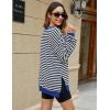 imageBlooming Jelly Women Oversized Sweatshirt Fall Top Crewneck Long Sleeve Shirt Casual Outfits Striped Y2K PulloverStriped Black