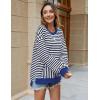 imageBlooming Jelly Women Oversized Sweatshirt Fall Top Crewneck Long Sleeve Shirt Casual Outfits Striped Y2K PulloverStriped Black