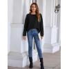 imageBlooming Jelly Womens Casual Fall Tops Long Sleeve Button Henley Lightweight Tunic Tops Black