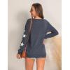 imageBlooming Jelly Womens Knit Pullover Sweaters Crewneck Long Sleeve Star Print Lightweight Cute TopBlue