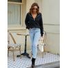 imageBlooming Jelly Womens Sweater Long Sleeve Quarter Zip Pullover Casual Loose Fit Cable Knit TopsBlack01