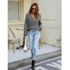 imageBlooming Jelly Womens Sweater Long Sleeve Quarter Zip Pullover Casual Loose Fit Cable Knit TopsGrey01