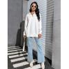 imageBlooming Jelly Womens Sweater Long Sleeve Quarter Zip Pullover Casual Loose Fit Cable Knit TopsWhite02