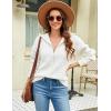 imageBlooming Jelly Women Long Sleeve Sweaters Quarter Zip Pullover Cable Knit Chunky Sweater Fall Tops Clothes 2023White
