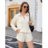 imageBlooming Jelly Womens 2 Piece Outfits Sweatsuits Long Sleeve Lounge Sets Active Workout Matching SetsBeige
