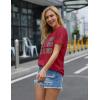 imageBlooming Jelly Womens Be Kind Shirt Short Sleeve Graphic Tees Loose Fit Tshirts Cute Casual Summer Tops Funny Teacher OutfitsRed