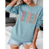imageBlooming Jelly Womens Be Kind Sweatshirt Crewneck Loose Fit Cute Long Sleeve Tops Ladies Fall Clothes Winter Teacher OutfitsBean Green