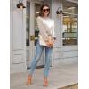 imageBlooming Jelly Womens Business Casual Tops Long Sleeve Work Shirts Mock Neck Dressy Tops Satin Silk Fall Outfits 2024Apricot