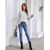 imageBlooming Jelly Womens Casual Fall Tops Long Sleeve Button Henley Lightweight Tunic Tops Grey