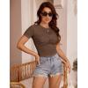 imageBlooming Jelly Womens Crop Tops Summer Trendy Short Sleeve Shirts Going Out Cute Y2k Tshirts Ladies Casual Basic TeesBrown