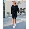 imageBlooming Jelly Womens Half Zip Pullover Long Sleeve Workout Athletic Sweatshirts Crop TopsBlack001