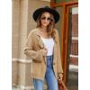 imageBlooming Jelly Womens Oversized Cardigans Chunky Open Front Trendy Dressy Fall Cardigan Sweaters 2023 Outerwear Winter CoatsKhaki