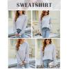 imageBlooming Jelly Womens Oversized Crewneck Sweatshirts Casual Fall Long Sleeve Cable Knit Chunky Pullover Sweater TopsGrey
