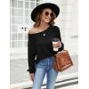 imageBlooming Jelly Womens Tunic Sweaters Lightweight Pullover Fall Tops Loose Fit 2023 Ladies Long Sweater to Wear with LeggingsBlack