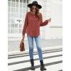 imageBlooming Jelly Womens Tunic Sweaters Lightweight Pullover Fall Tops Loose Fit 2023 Ladies Long Sweater to Wear with LeggingsRust