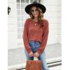 imageBlooming Jelly Womens Tunic Sweaters Lightweight Pullover Fall Tops Loose Fit 2023 Ladies Long Sweater to Wear with LeggingsRust