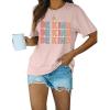 imageBlooming Jelly Womens Be Kind Shirt Short Sleeve Graphic Tees Loose Fit Tshirts Cute Casual Summer Tops Funny Teacher OutfitsLight Pink