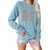 imageBlooming Jelly Womens Be Kind Sweatshirt Crewneck Loose Fit Cute Long Sleeve Tops Ladies Fall Clothes Winter Teacher OutfitsBean Green