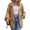 imageBlooming Jelly Womens Oversized Cardigans Chunky Open Front Trendy Dressy Fall Cardigan Sweaters 2023 Outerwear Winter CoatsKhaki
