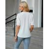 imageBlooming Jelly Women Dressy Causal Tops Ruffle V Neck Business Blouses Summer Work Shirts 2025White