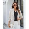 imageBlooming Jelly Womens 34 Length Sleeve Tops Summer Dressy Business Casual Blouses Work Shirts Chiffon V Neck Outfits 2025Black