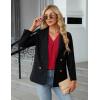 imageBlooming Jelly Womens 34 Length Sleeve Tops Summer Dressy Business Casual Blouses Work Shirts Chiffon V Neck Outfits 2025Red