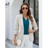 imageBlooming Jelly Womens 34 Length Sleeve Tops Summer Dressy Business Casual Blouses Work Shirts Chiffon V Neck Outfits 2025Turquoise