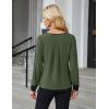 imageBlooming Jelly Womens Business Casual Long Sleeve Tops Color Block Fall Outfits 2025 Dressy Basic Work ShirtsArmy Green