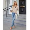 imageBlooming Jelly Womens Business Casual Long Sleeve Tops Color Block Fall Outfits 2025 Dressy Basic Work ShirtsBeige
