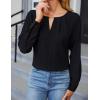 imageBlooming Jelly Womens Business Casual Long Sleeve Tops Color Block Fall Outfits 2025 Dressy Basic Work ShirtsBlack 02