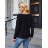 imageBlooming Jelly Womens Business Casual Long Sleeve Tops Color Block Fall Outfits 2025 Dressy Basic Work ShirtsBlack 02