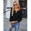 imageBlooming Jelly Womens Business Casual Long Sleeve Tops Color Block Fall Outfits 2025 Dressy Basic Work ShirtsBlack 02