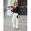imageBlooming Jelly Womens Business Casual Long Sleeve Tops Color Block Fall Outfits 2025 Dressy Basic Work ShirtsBlack