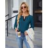 imageBlooming Jelly Womens Business Casual Long Sleeve Tops Color Block Fall Outfits 2025 Dressy Basic Work ShirtsBlue
